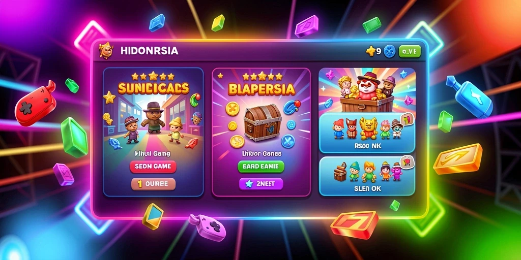 Tampilan awal GOWIN dengan grafis yang memukau.