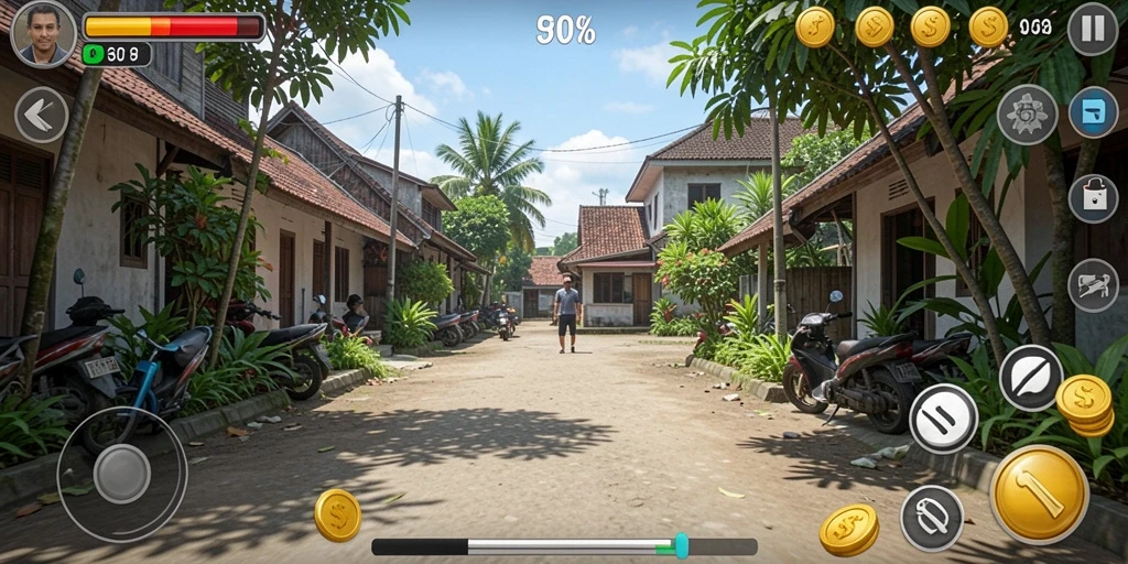 Tampilan antarmuka yang sederhana dan menarik.