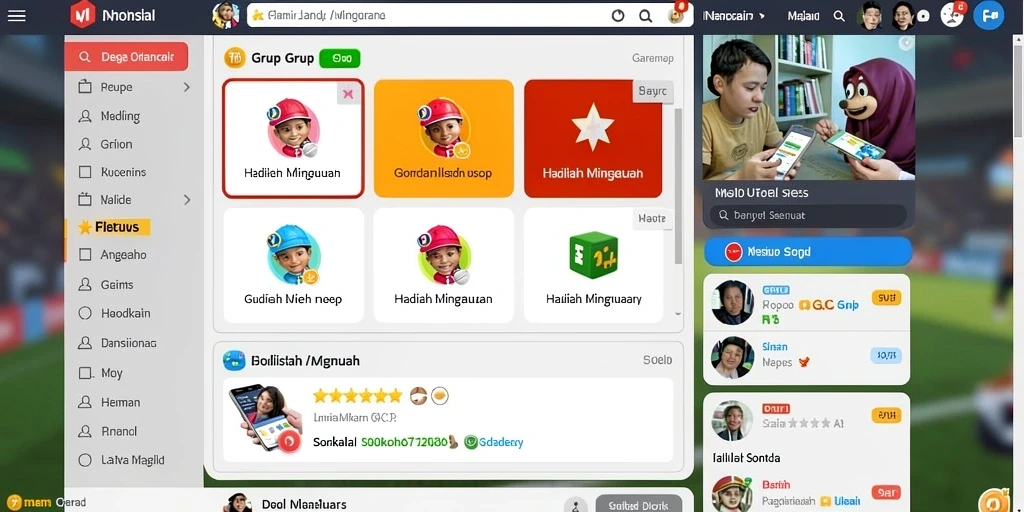 Tampilan utama REJEKICLUB dengan pilihan mode permainan.
