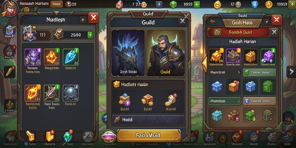 Tampilan awal game dengan karakter yang menarik.