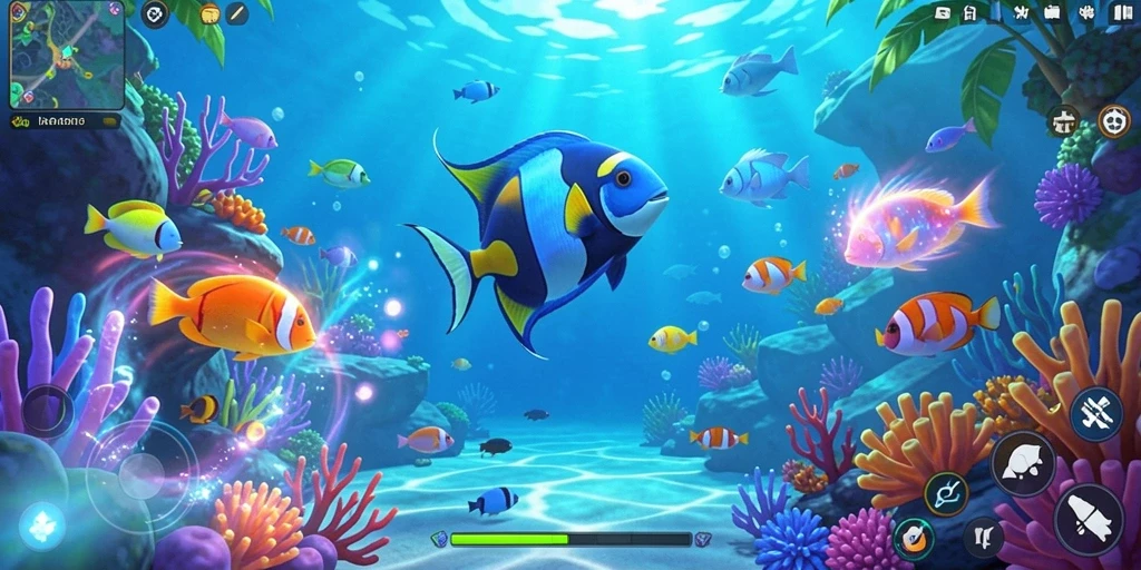 Tampilan awal game dengan karakter utama yang memikat.